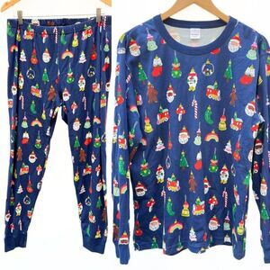Christmas Pajamas Hannah Anderson Ornaments Women's XL Like New Top and Bottom